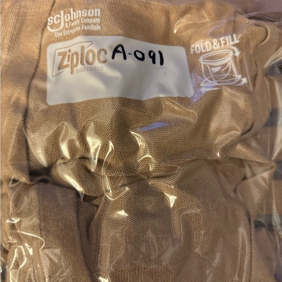 INC International Concept Women's Holiday Gold Metallic Open Cardigan GUC Med/Lg - Picture 7 of 7
